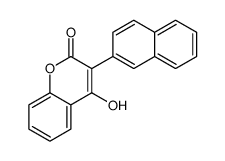 3-(2-Naphtyl)-4-hydroxycoumarin Structure