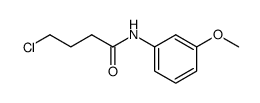 4-chloro-N-(3-methoxyphenyl)butanamide结构式