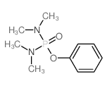 Phosphorodiamidic acid, tetramethyl-, phenyl ester Structure