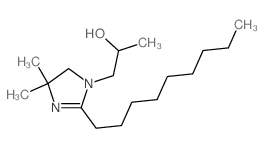 2-IMIDAZOLINE-1-ETHANOL, 2-NONYL-alha,4,4-TRIMETHYL- Structure