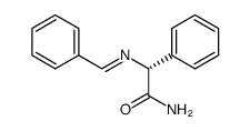(R)-2-[(phenylmethylene)amino]-2-phenylacetamide Structure