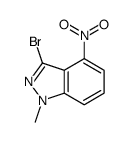 3-Bromo-1-methyl-4-nitro-1H-indazole Structure