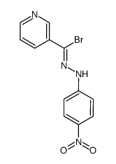 Nicotinoyl bromide, p-nitrophenylhydrazone Structure