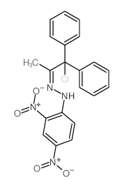 2-Propanone,1-chloro-1,1-diphenyl-, (2,4-dinitrophenyl)hydrazone (9CI) Structure