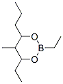 2,4-Diethyl-5-methyl-6-propyl-1,3,2-dioxaborinane结构式