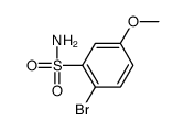 2-bromo-5-methoxybenzenesulfonamide Structure