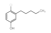 4-chloro-3-pentyl-phenol structure