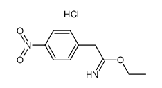 ethyl 2-(4-nitrophenyl)acetimidate hydrochloride structure