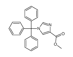 1-三苯甲基-1H-咪唑-4-羧酸甲酯结构式