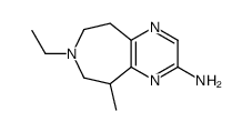 5H-Pyrazino[2,3-d]azepin-2-amine,7-ethyl-6,7,8,9-tetrahydro-9-methyl-(9CI)结构式