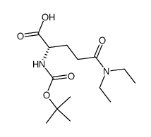 N2-(tert-butoxycarbonyl)-N,N-diethyl-(S)-glutamine Structure