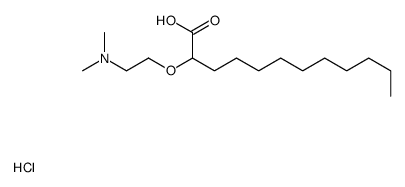 2-[2-(dimethylamino)ethoxy]dodecanoic acid,hydrochloride Structure