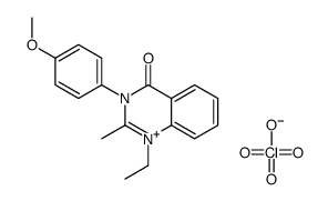 1-ethyl-3-(4-methoxyphenyl)-2-methylquinazolin-1-ium-4-one,perchlorate Structure