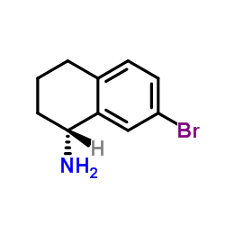 (R)-7-bromo-1,2,3,4-tetrahydronaphthalen-1-amine Structure