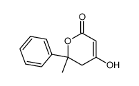 2H-Pyran-2-one,5,6-dihydro-4-hydroxy-6-methyl-6-phenyl-(9CI) Structure