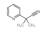 2-Methyl-2-pyridin-2-ylpropanenitrile结构式