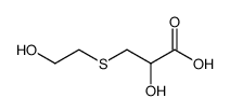 2-hydroxy-3-((2-hydroxyethyl)thio)propanoic acid结构式