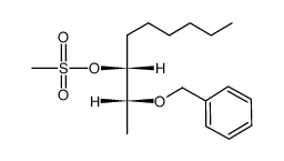 (2R,3R)-2-(benzyloxy)nonan-3-yl methanesulfonate结构式
