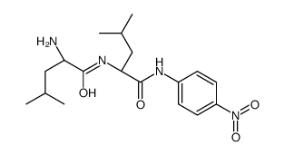 (2S)-2-amino-4-methyl-N-[(2S)-4-methyl-1-(4-nitroanilino)-1-oxopentan-2-yl]pentanamide结构式