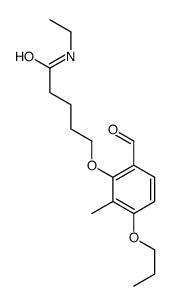 N-ethyl-5-(6-formyl-2-methyl-3-propoxyphenoxy)pentanamide Structure