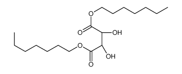 diheptyl (2R,3R)-2,3-dihydroxybutanedioate结构式