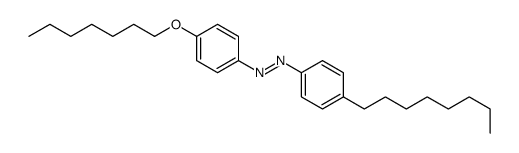 (4-heptoxyphenyl)-(4-octylphenyl)diazene结构式