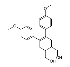 [6-(hydroxymethyl)-3,4-bis(4-methoxyphenyl)cyclohex-3-en-1-yl]methanol Structure