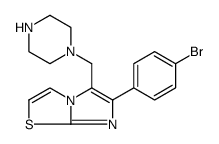 6-(4-BROMO-PHENYL)-5-PIPERAZIN-1-YLMETHYL-IMIDAZO-[2,1-B]THIAZOLE Structure