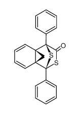 1,4-diphenyl-1,4-epithio-4a,8a-methano-1H-2-benzothiopyran-3(4H)-one结构式