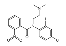 N-(4-chloro-2-iodo-phenyl)-N-(2-dimethylamino-ethyl)-2-nitro-benzamide Structure