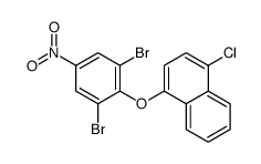 1-chloro-4-(2,6-dibromo-4-nitrophenoxy)naphthalene结构式