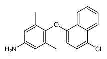 4-(4-chloronaphthalen-1-yl)oxy-3,5-dimethylaniline结构式