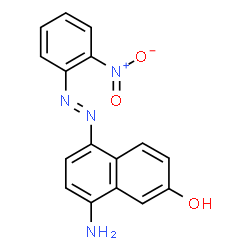 8-amino-5-[(2-nitrophenyl)azo]naphtol结构式