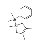 1-(dimethyl(phenyl)silyl)-1,3,4-trimethyl-2,5-dihydro-1H-silole Structure