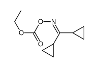 dicyclopropyl-O-(ethoxycarbonyl) ketone oxime Structure