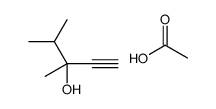 acetic acid,3,4-dimethylpent-1-yn-3-ol Structure