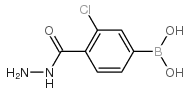 3-CHLORO-4-(HYDRAZINOCARBONYL)BENZENEBORONIC ACID Structure