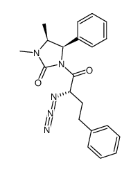 (4S,5R)-1-((S)-2-azido-4-phenylbutanoyl)-3,4-dimethyl-5-phenylimidazolidin-2-one Structure