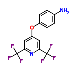 4-[2,6-Bis(trifluoromethyl)pyridin-4-yloxy]aniline Structure