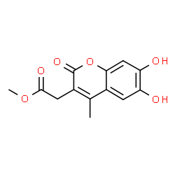 Methyl (6,7-dihydroxy-4-methyl-2-oxo-2H-chromen-3-yl)acetate结构式