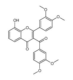 2-(3,4-dimethoxy-phenyl)-8-hydroxy-3-veratroyl-chromen-4-one Structure