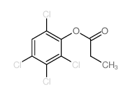 Phenol,2,3,4,6-tetrachloro-, 1-propanoate Structure