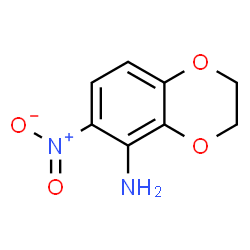 1,4-Benzodioxan-5-amine,6-nitro- (5CI)结构式