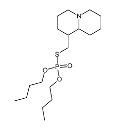 thiophosphoric acid O,O'-dibutyl ester S-octahydroquinolizin-1-ylmethyl ester Structure