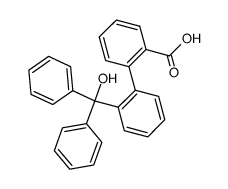 2'-(α-hydroxy-benzhydryl)-biphenyl-2-carboxylic acid结构式