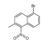 5-bromo-2-methyl-1-nitro-naphthalene结构式