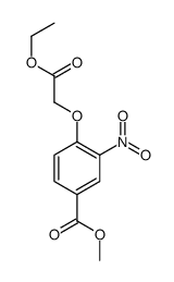 methyl 4-(2-ethoxy-2-oxoethoxy)-3-nitrobenzoate结构式