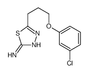 5-[3-(3-chlorophenoxy)propyl]-1,3,4-thiadiazol-2-amine Structure