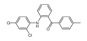 2-(2,4-dichlorophenylamino)-4'-methylbenzophenone结构式