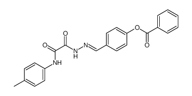 Acetic acid, 2-[(4-methylphenyl)amino]-2-oxo-, 2-[[4-(benzoyloxy)phenyl]methylene]hydrazide结构式